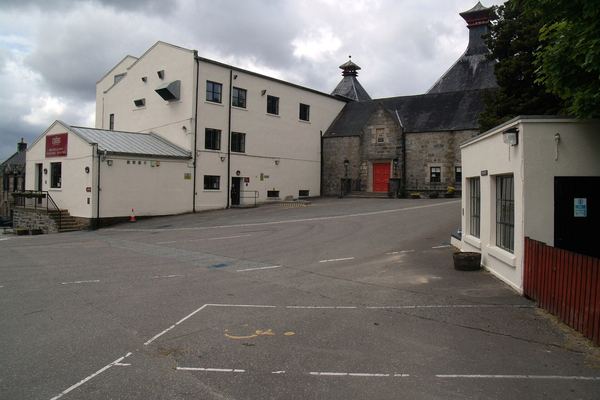 Cardhu Distillery buildings and pagoda roof, home malt of Johnnie Walker